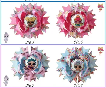 

100 BLESSING Good Girl 4.5" Princess Hair Bow Clip Rhinestone Baby