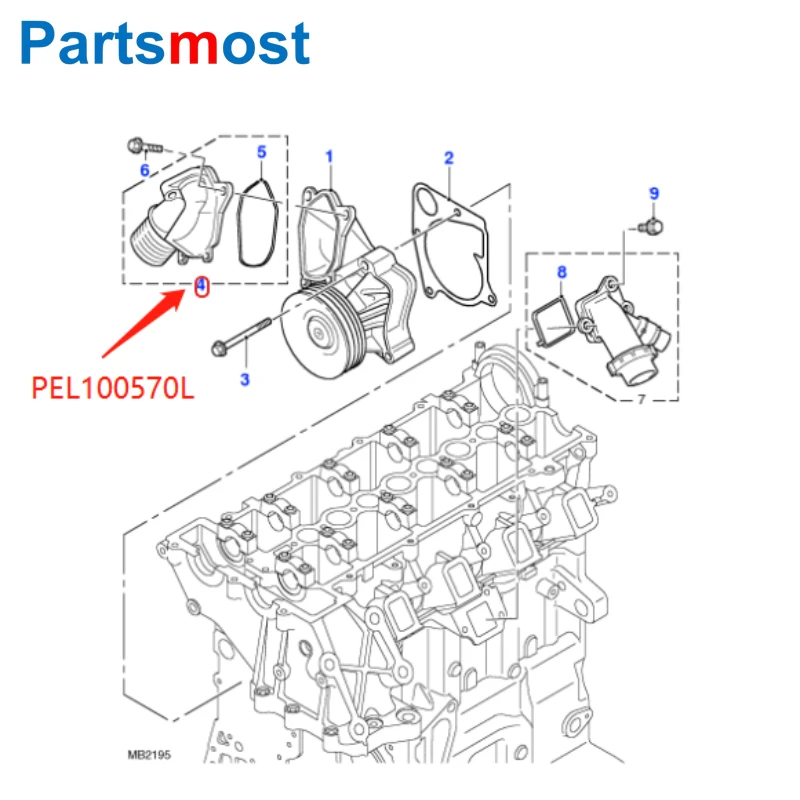 Авто Термостат охлаждающей жидкости двигателя и корпус для LAND ROVER freelander 1 MG Rover75 автомобильный термостат OE NO. PEL000090 PEL100570