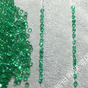 

Wholesale price Natural Emerald Round Loose Stone For Women Fine Jewelry Diy