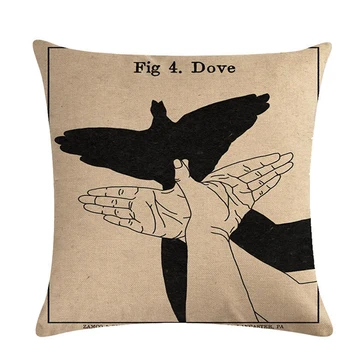 

Animal Pattern Pillow Case Linen Square Fashion Cushion Cover Home Decor Pillow Cover Car Sofa Decorative 45*45cm
