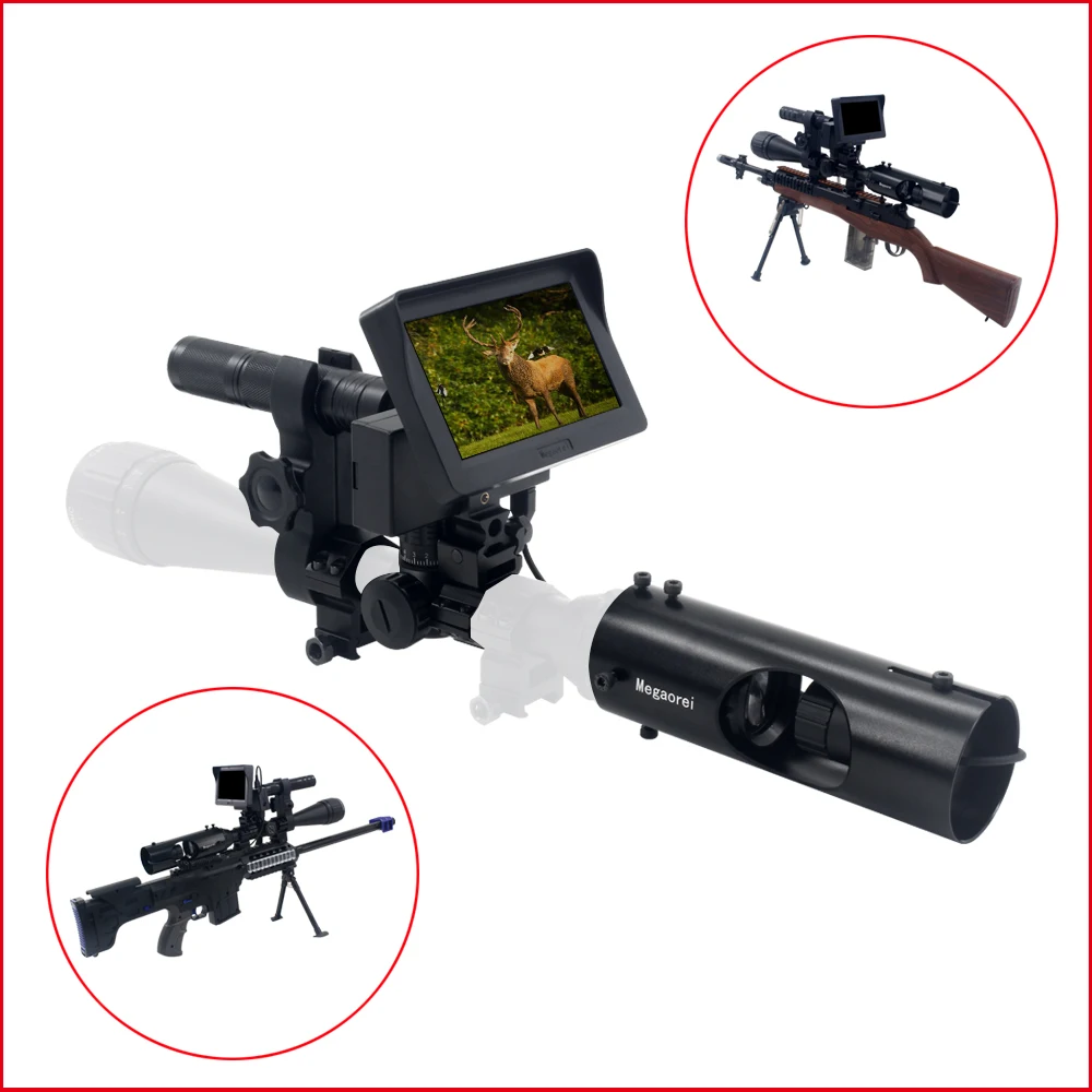 

Improved New Anti-Shock Screen DIY 850nm IR Night Vision Riflescope Hunting Scopes Optics Sight Tactical NightVision Camera