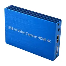 60fps 4K HDMI к USB 3,0 карта видеозахвата ключ 1080P HD видео рекордер захват для OBS захват игровой прямой поток