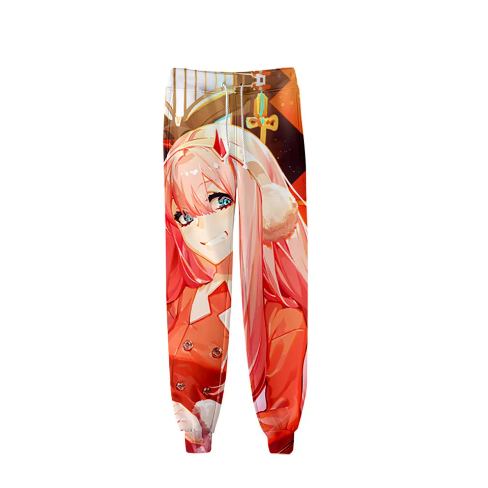 Anime DARLING in the FRANXX 3D Pants Jogging Zero Two Casual Men Women Sweatpants Cosplay clothing Long Sport Trousers