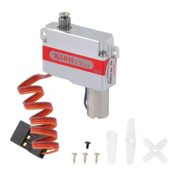 

KST X08H PLUS 95g Servo High Voltage Metal Cased Servo 5.3Kg 0.09s 8mm Glider For UAV RC Toys 1/8 Car Robot Arm Boat Helicopter