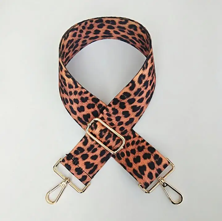 Модная леопардовая сумка, регулируемый ремень, широкий ремень для сумки, аксессуары, ручки, женская сумка на плечо, ремень для Кроссбоди W258 - Цвет: brown-5