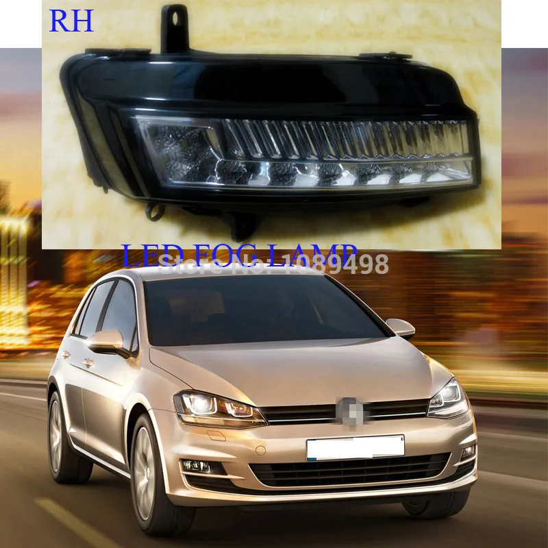 1 Pieces RH Right Side LED fog light lamp 5GG941662 for VW MK7 Volkswagen Golf VII 7 2014 | Автомобили и мотоциклы