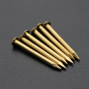 

500pcs 2x25mm Solid brass nails round head antique brads