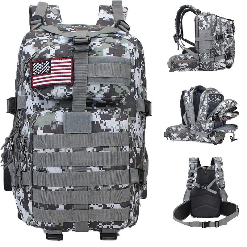 

Outdoor 3P Molle Daypack for Trekking Hunting Pack Large Capacity Military Backpack Army Tactical Bag Military Assault Bags
