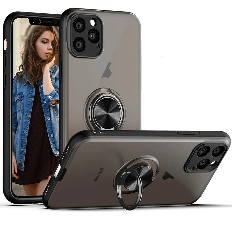Броня держатель Стенд Кронштейн палец кольцо телефон чехол для Iphone 11/11pro/pro max задняя крышка