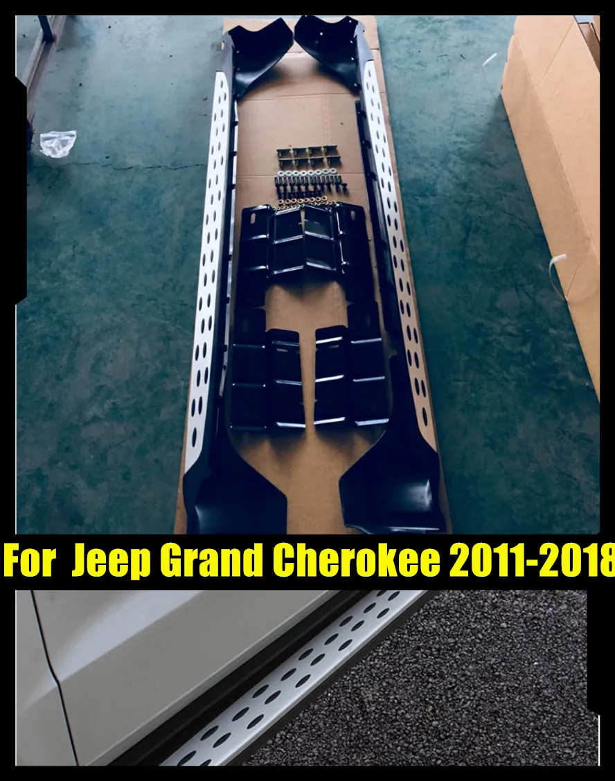 Беговая доска боковая Шаговая панель Nerf Bars усиленный фитинг для Jeep Grand Cherokee 2011