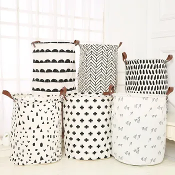 

Laundry Basket Bag Folding Laundry Basket Large Capacity Clothes Storage Bag Children Toy Storage Bucket Waterproof #YJ