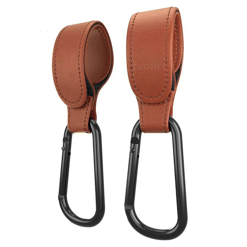 stroller accessories for baby boy	 1/2pcs PU Leather Baby Bag Stroller Hook Pram Rotate 360 Degree Rotatable Velcro Cart Organizer Pram Hook Stroller Accessories Baby Strollers cheap Baby Strollers