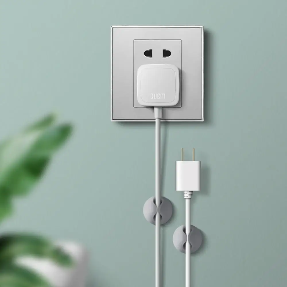 BUBM ЦВЕТНОЙ кабель органайзер USB кабель намотки гибкий кабель управления кабель с зажимами держатель для мыши наушники