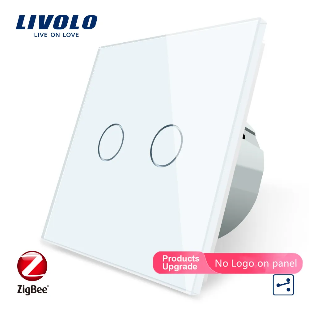 Livolo Универсальный Wifi умный Беспроводной интеллектуальный приложение, wifi Настенные переключатели, крест, 2 способа, работа ZigBee переключатель, google home, echo, alexa