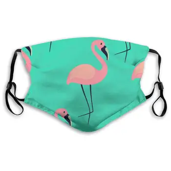 

Flamingo Bird Pattern Unisex Anti-Pollution Mask Dust Mask with Filter Mask Black