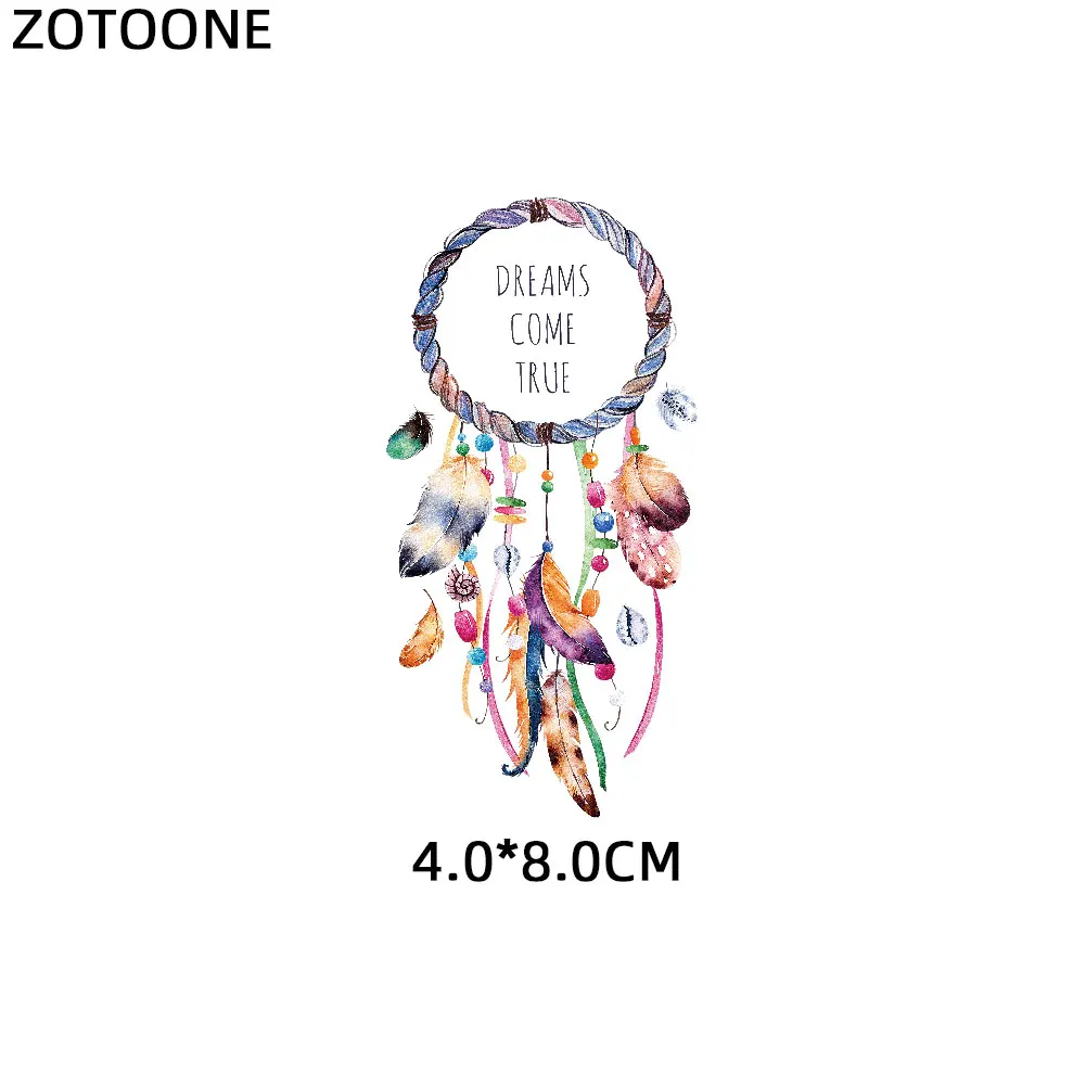 ZT0047 ZOTOONE животное нашивки в форме единорога собака наклейки Ловца снов железо на одежду теплопередача Diy аппликация вышитая ткань G - Цвет: ZT0047