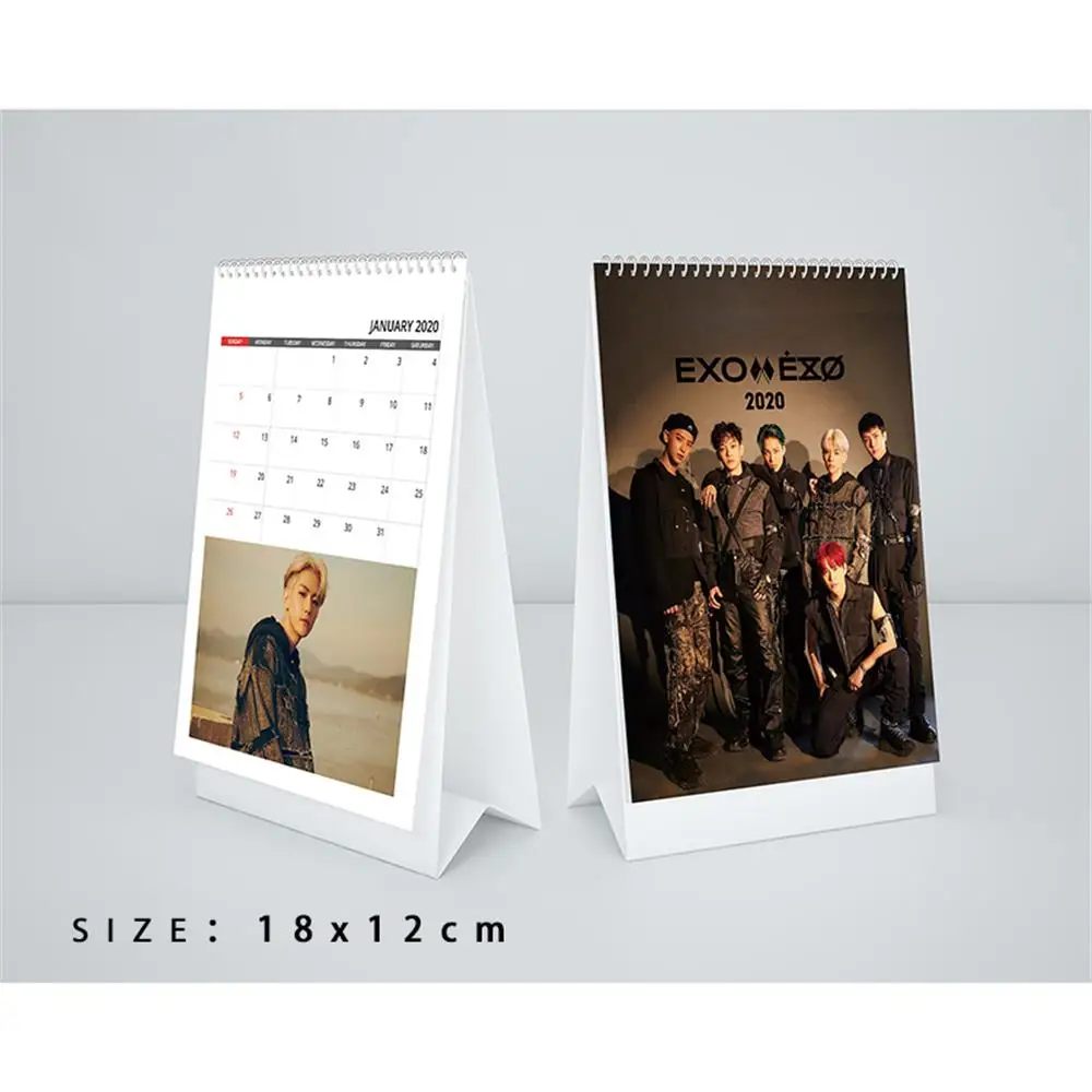

Kpop EXO 2020 Desktop Calendar HD Photo Pictures Yearly Agenda Obsession Chanyeol Kai Daily Scheduler Table Planner