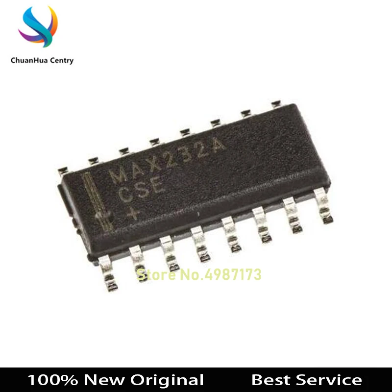 

10 шт./лот MAX232ACSE + T SOP16 100% новая Оригинальная фотография