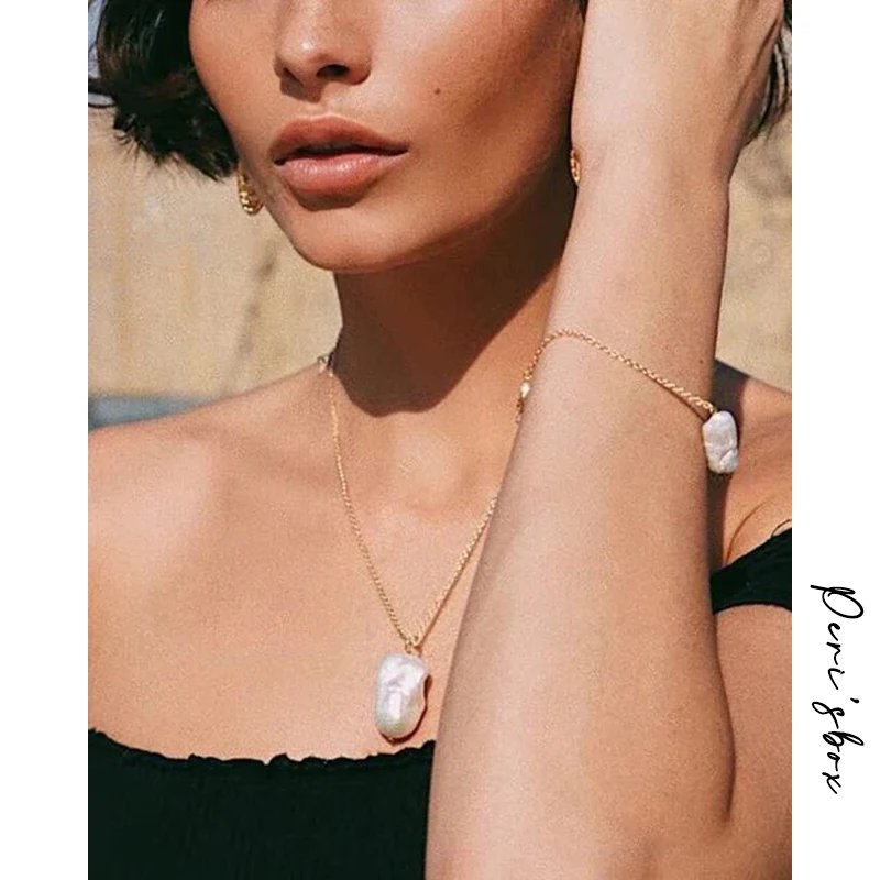 Peri'sBox Kalung Mutiara Barok Besar 