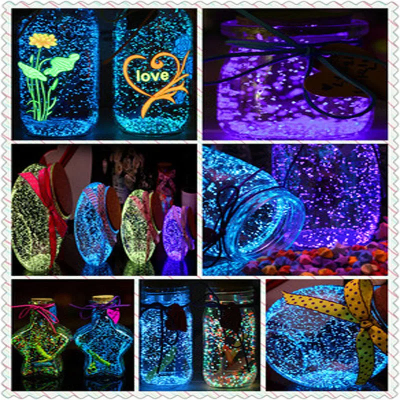 Светящийся песок светящийся порошок флуоресцентные игрушки для вечерние сделай
