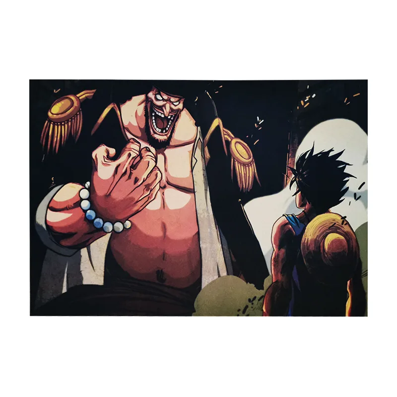 

[A1286] One Piece 83 Retro Kraftpaper Poster Indoor Bar Cafe Decorative Painting