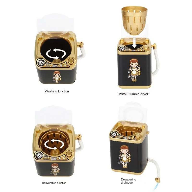 2021 vibrating the same child mini appliance set simulation washing machine toy small appliances girl play house toy 5