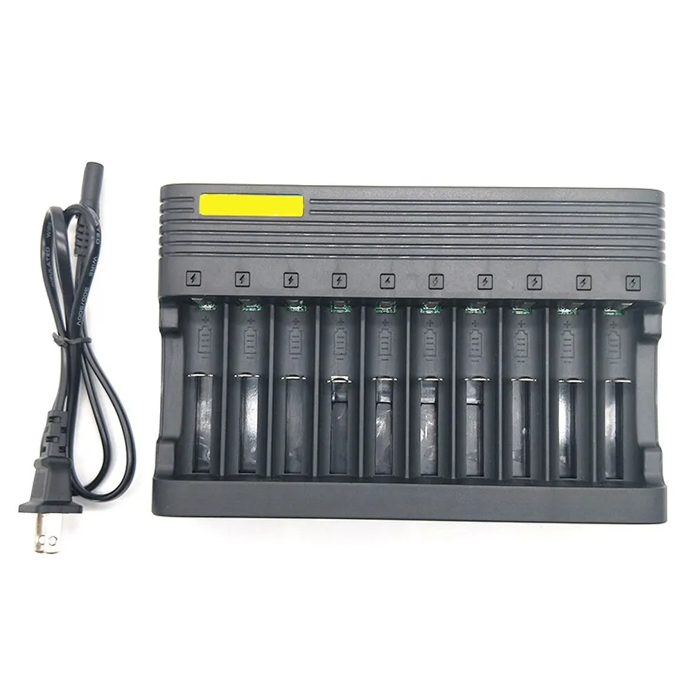 

3.7V 4.2V for 18650 16340 Li-battery Lithium Battery Charger 10 Slots Rechargeable Lithium Battery Charger Accessories