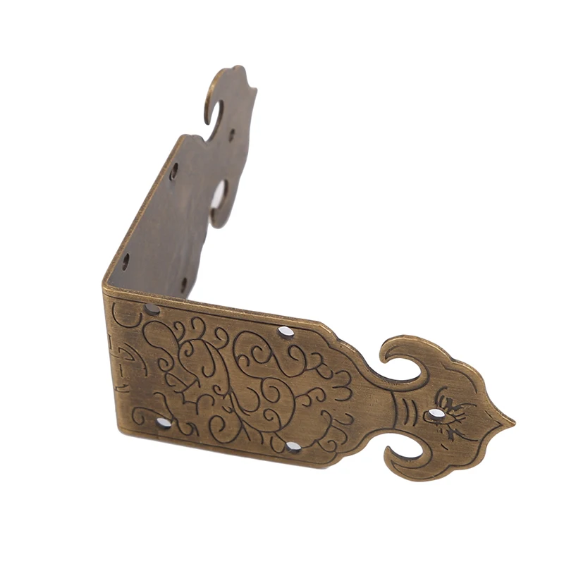 High qualityVintage Luggage Case Box Corner Pattern Carved Corners,Brackets Decorative,Furniture Decoration Box Corner,Bronze