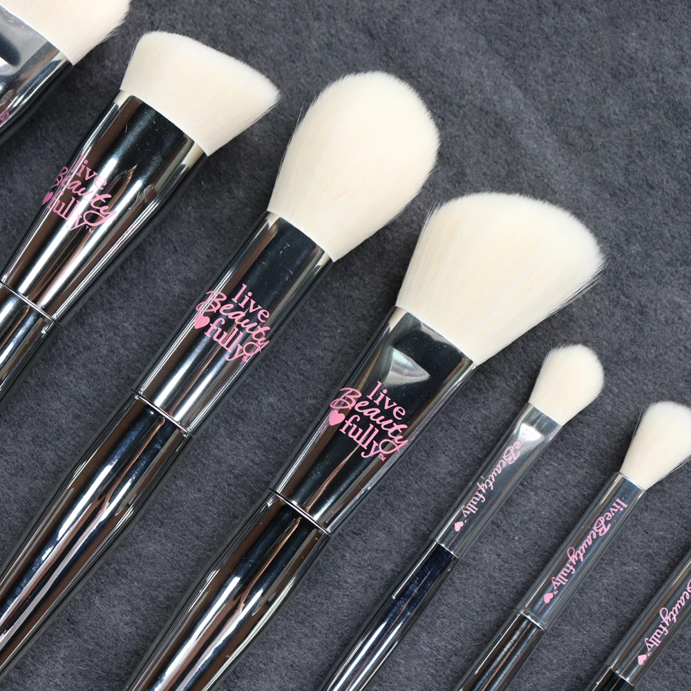 Набор кистей для макияжа IT Cosmetics 9 шт. профессиональный серебристый хромированный