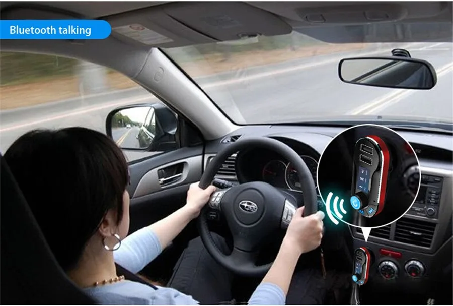 Популярный автомобильный fm-передатчик беспроводной автомобильный Bluetooth музыкальный громкой связи беспроводной MP3-плеер автомобильный комплект тусклый порт USB зарядное устройство SD lcd