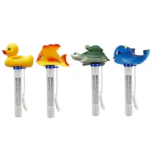 Мультяшный плавающий прекрасный детский водный термометр, детская игрушка для ванной, пластиковые Термометры для бассейна A6HB