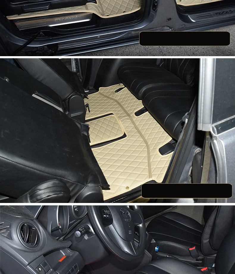 Волоконные кожаные автомобильные коврики для mazda Premacy Nissan Lafesta Highway Star 2010- 2013