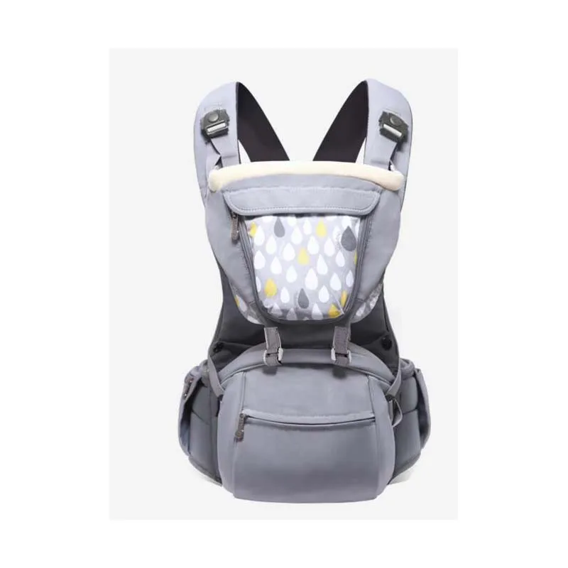 brown Baby Strap Waist Stool Four Seasons Shoulder Breathable Baby Carrier Multi-Function Baby Baby Sitting Stool Three-in-One Multi - Цвет: brown