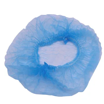 

100PCS Non-woven Disposable Shower Caps Pleated Anti Dust Hat Women Men Bath Caps for Spa Hair Salon Beauty Accessories Hot Sale