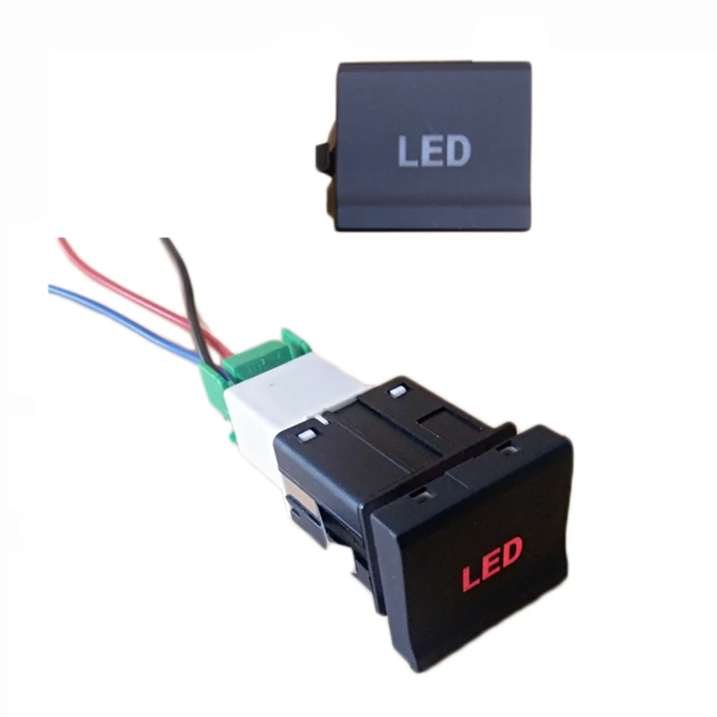 Автомобильная красная светильник световая панель ВКЛ./ВЫКЛ. Кнопка