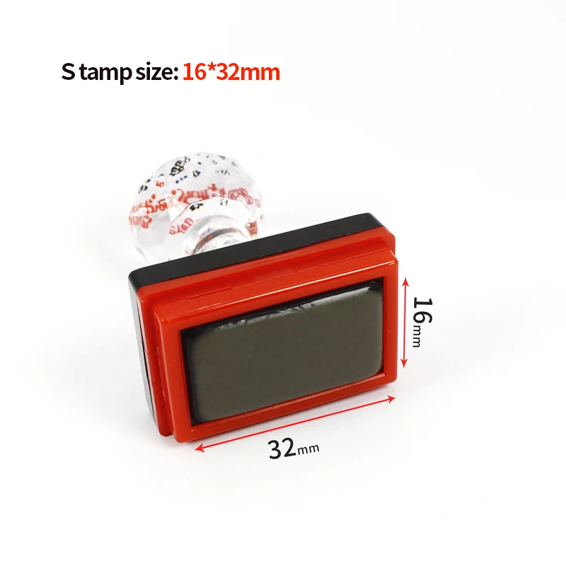 16*32mm Photosensitive signature stamp DIY your cartoon name stamp DIY Scrapbooking diary Card Wedding Decoration