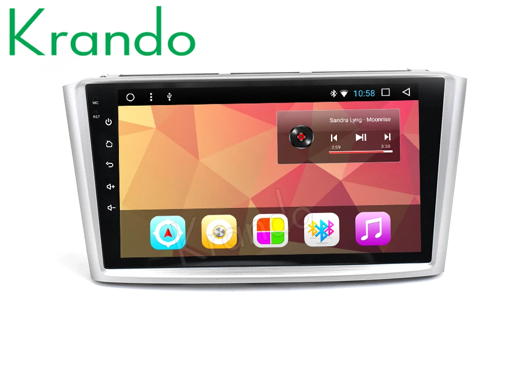Автомобильная Мультимедийная система Krando Android 8 1 большой экран 9 дюймов радио
