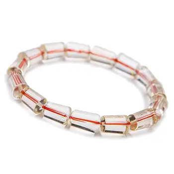 

Genuine Natural Yellow Citrine Bracelet For Women Lady Crystal Barrel Beads Stone Stretch Fashion Jewelry AAAAA 6mm 7mm 8mm