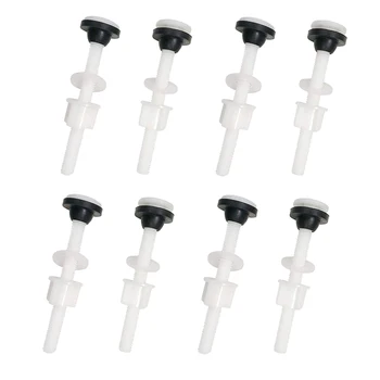 

8 Pack Toilet Tank Plastic Bolts M10 Tank to Bowl Bathroom Toilet Repair Kits Fitting Screws and Seal Set Pan Head Bolts
