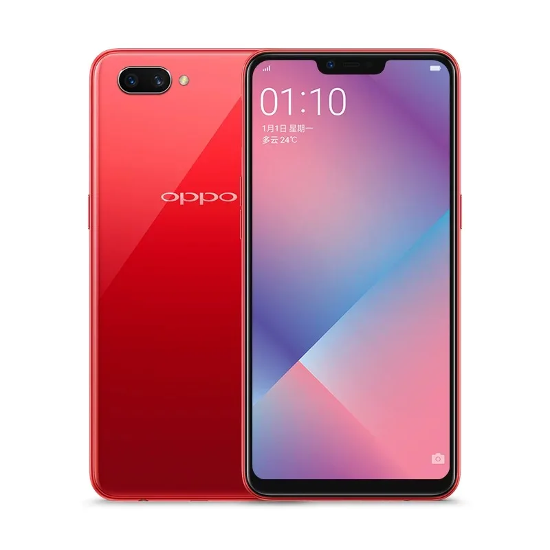 Смартфон OPPO A5, 6,2 дюймов, полноэкранный, с глобальной ПЗУ, Восьмиядерный процессор Snapdragon 450, 4230 мА/ч, 6G/64G, 13 МП, OTG, Android 8,1 - Цвет: Red