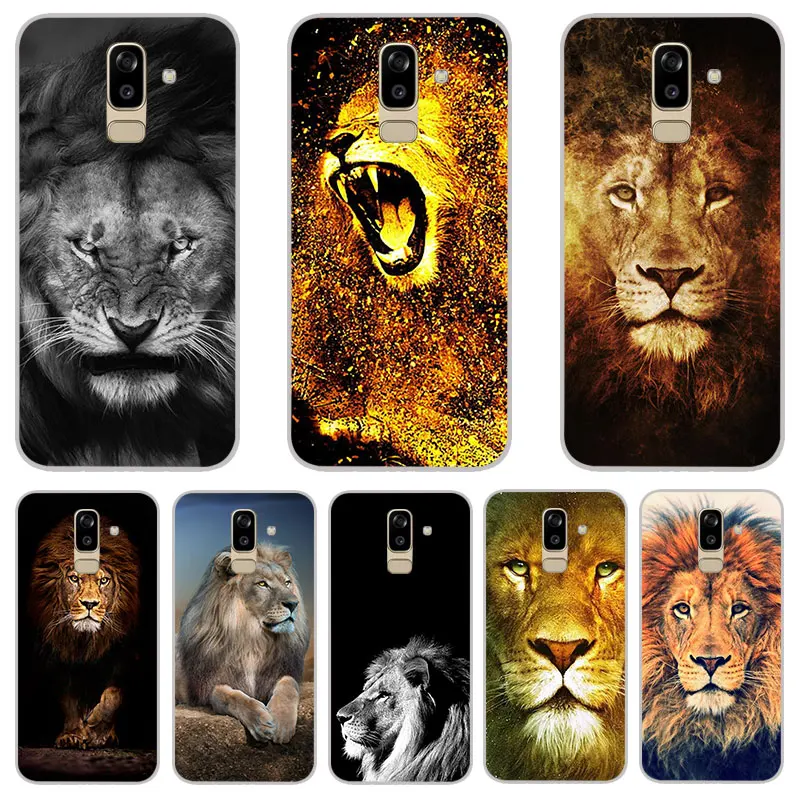 lion animal Matte Silicone Cases For Samsung galaxy J3 J5 J7 A3 A5 A7 2016 2017 TPU Phone Case back Cover |