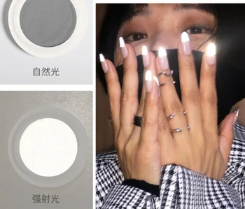 

Gradient Shiny Nail Glitter Set Powder Laser Sparkly Manicure Nail Art Chrome Pigment Silver DIY Nail Art Decoration / 200pcs