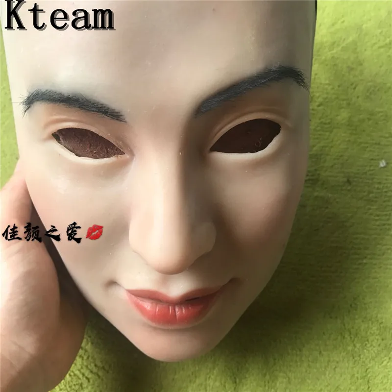 Hot New silicone mask artificial realistic skin may mask latex sexy cosplay for crossdresser transgender male shemale Drag Queen