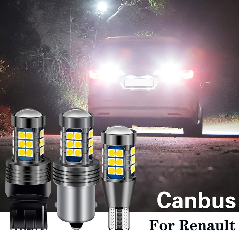 Светодиодная лампа задсветильник хода W16W T15 P21W BA15S W21W для Renault megane 2 3 duster logan laguna Koleos