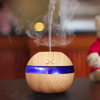 

Wood Grain USB Humidifier LED Aromatherapy Machine LED Essential Oil Therapy Home Bedroom USA Shipping Hot