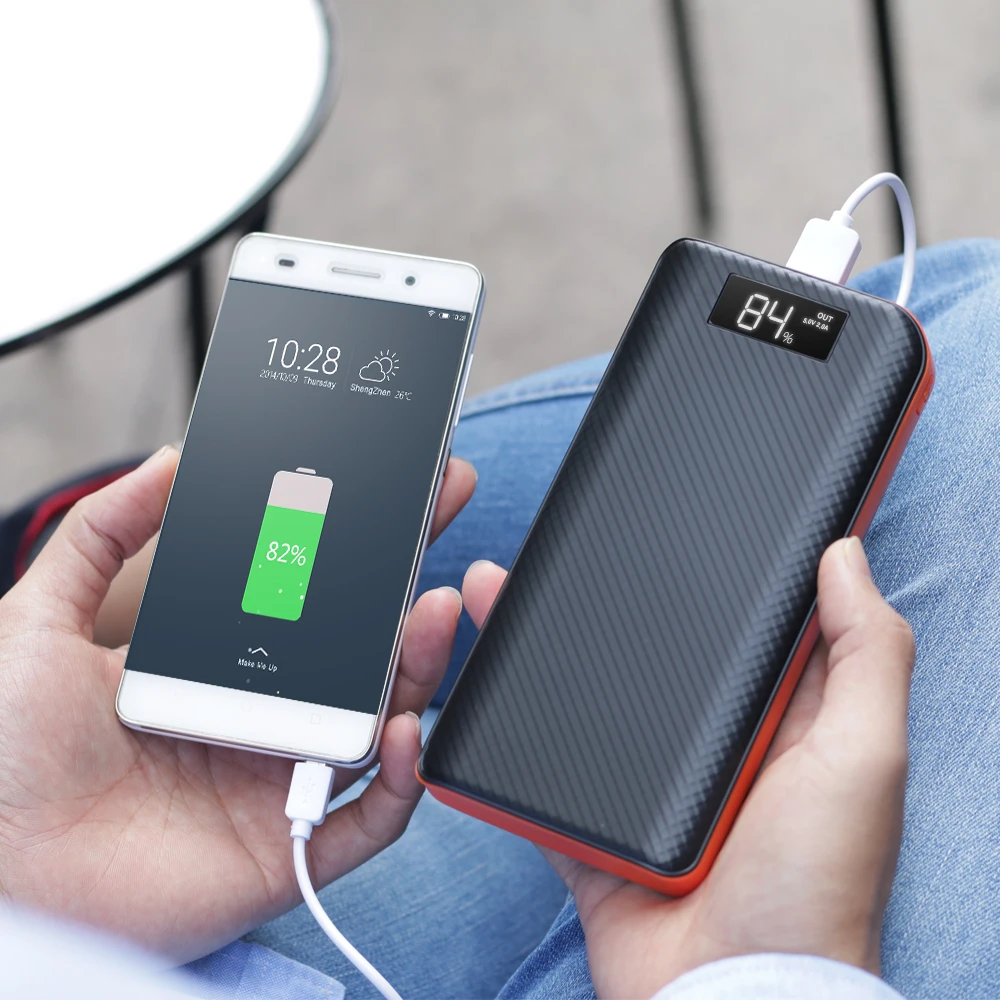 Power Bank 24000mAh Powerbank 3 USB External Battery Pack for iPhone 11 pro max xiaomi redmi note8 samsung Note 10 S9 S10