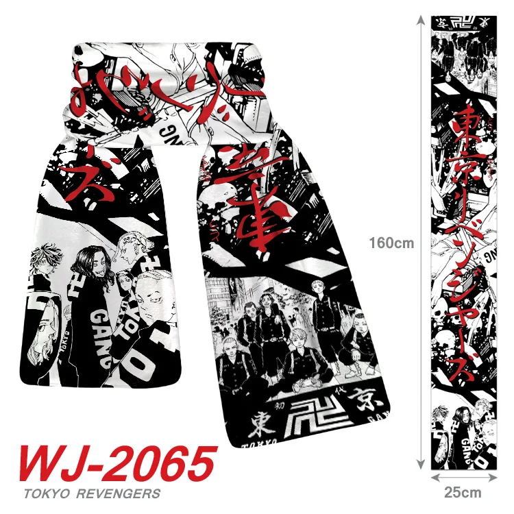

Anime Tokyo Revengers Cosplay Scarf Fashion Winter Warm Neck Scarf Gift