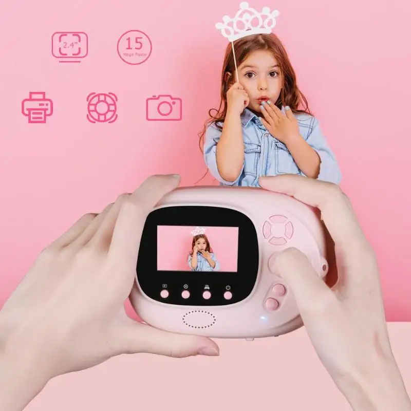  P02 WiFi 1080P Children Mini Cute Digital Camera DIY Photo Printing Video Recorder Camcorder Kids B