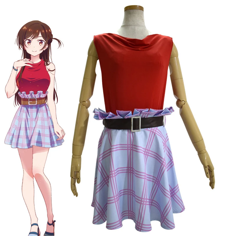 

Anime Rent A Girlfriend Ichinose Chizuru Cosplay Costumes Top Skirt Uniform Suits For Women Girls Halloween Carnival Party