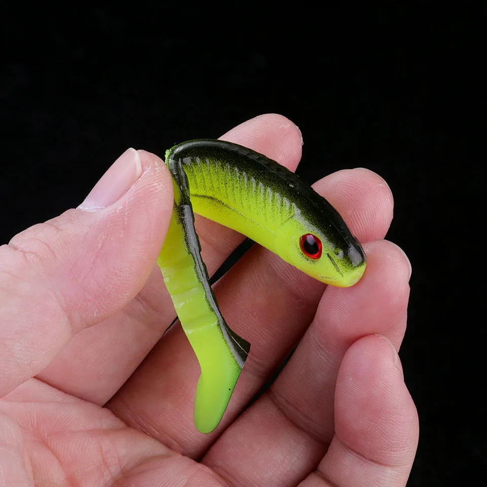 WALK FISH 4 шт./лот Cannibal Baits 80 мм 5,7 г искусственные мягкие рыболовные приманки-Воблеры мягкие приманки для рыбалки силиконовые Shad Worm Bait